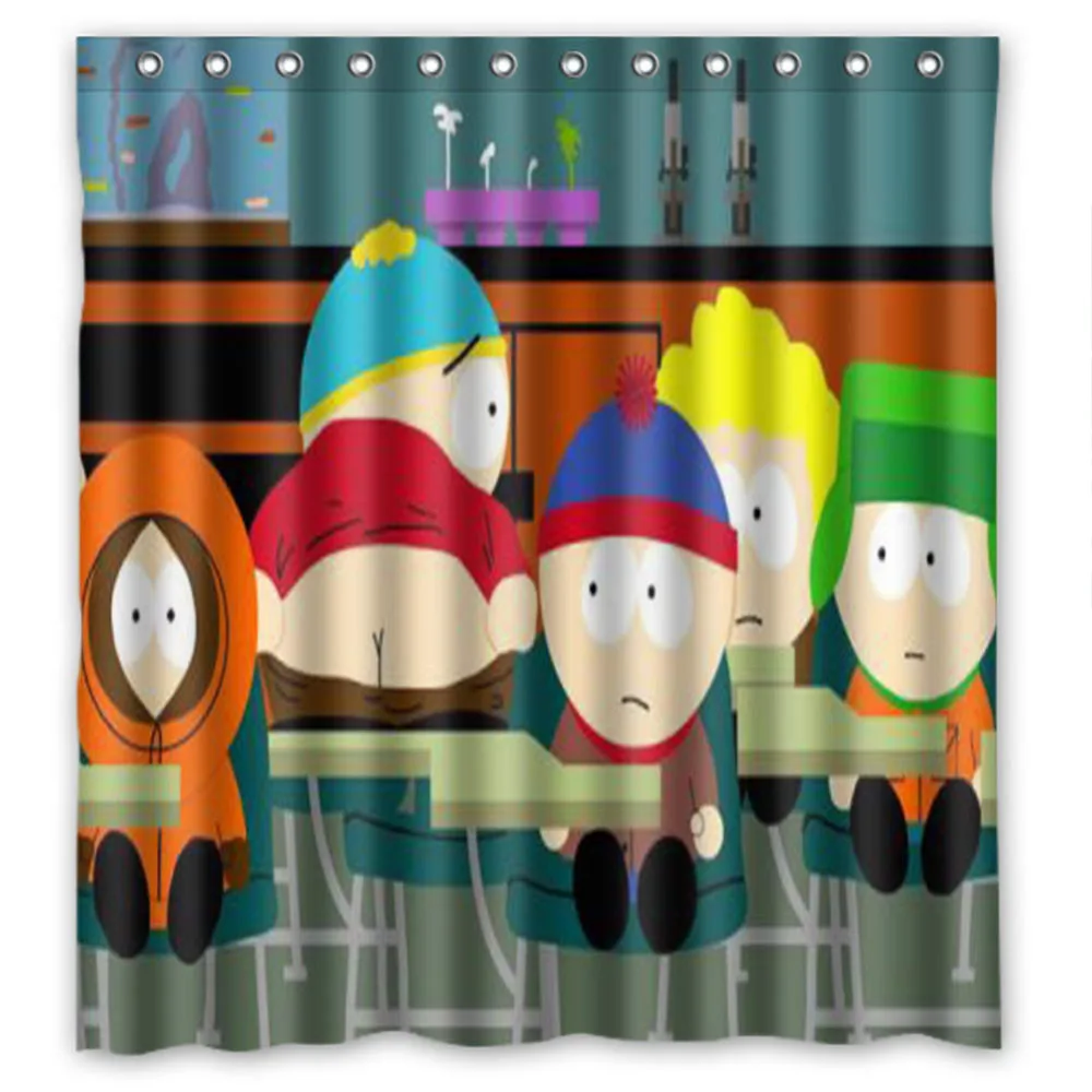 165*180 см South Park Персонализированные пользовательские душ Шторы Ванна