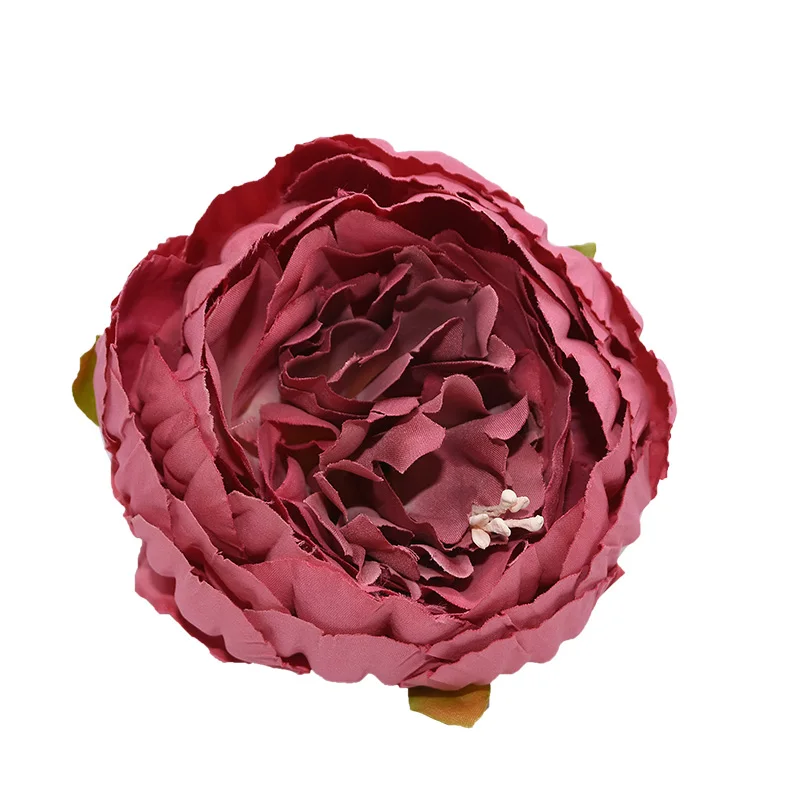 1pc 8cm Big Artificial Peony Flower Heads DIY Silk Flower Head for Wedding Home Party Decoration Flowers Fake Flower - Цвет: FH16