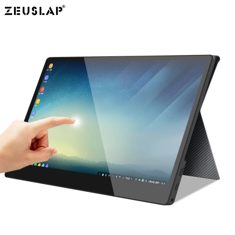 Сенсорный ЖК экран 13 3 дюйма 15 6 1080P HDMI сенсорный для телефона Type C ноутбука