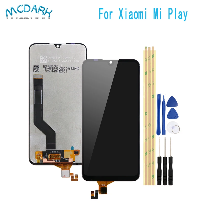 

5.84inch For Xiaomi Mi Play LCD Display + Touch screen Digitizer Assembly Replacement Mobile Phone Replacement Parts+Tools
