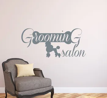 

Pet Grooming Vinyl Wall Stickers Pet Salon Wall Decal Pet Shop Window Art Mural Decor Animal Spa Removable Dog Pattern DecorSY54