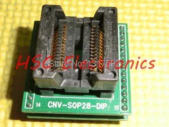 

10PCS SOP28 to DIP28 IC socket Programmer adapter Socket High Quality CNV-SOP-DIP28 FREE SHIPPING