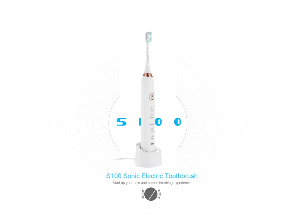 SARMOCARE S100 Sonic Electric Toothbrush Ultimate Cleaning Whitening Advanced Safeguards Oral Health Care Cleaning Tools