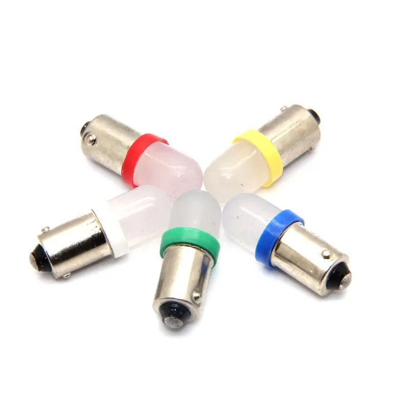 

100pcs Non flashing LED #1847 #1893 #44 #47 BA9S Bayonet Base Frost 6.3V pinball led bulb