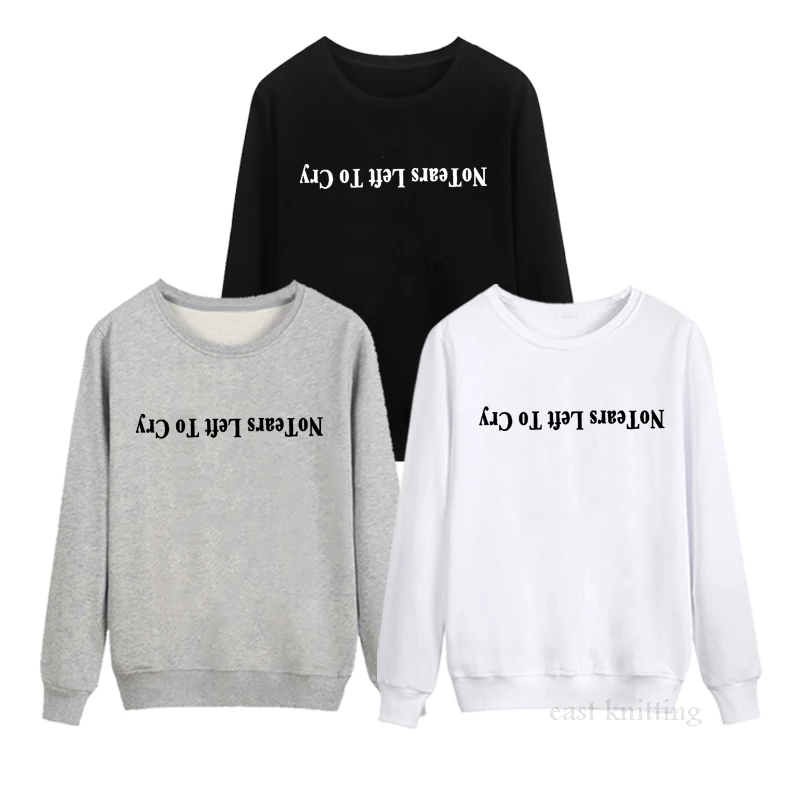 

WS0130 Women Long Sleeve Sweatshirt No Tears Left To Cry Crewneck Pullover Hoodies
