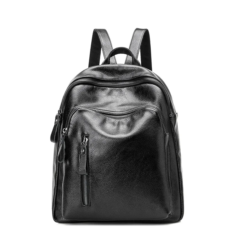 

Genuine Leather Women Backpack ucksack Ladies Travel Bags Female School Big Capacity Satchel Bag Waterproof School bags New C275