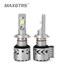 MAXGTRS Car Led Headlights Kit H7 H8/H11 HB3/9005 HB4/9006 9012 D1 D3 CREE Chip XHP70 Auto Front Headlamp Car Styling Lighting