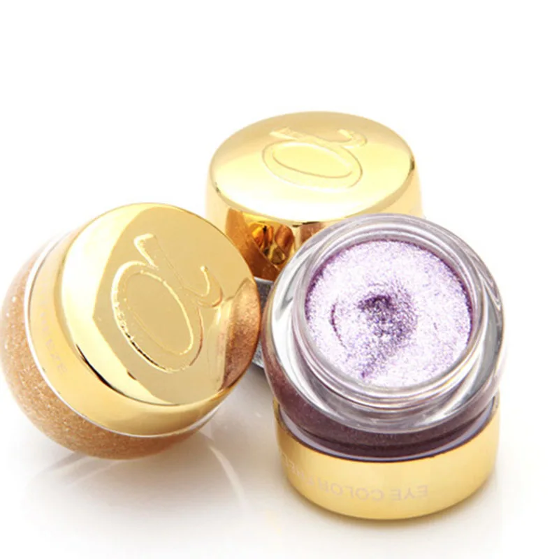 

Glitter Eyeshadow Metallic Eye Shadow Powder Single Pigment Shimmer Highlighter Cosmetics 3D Eyes Makeup Shining Creamy Palette