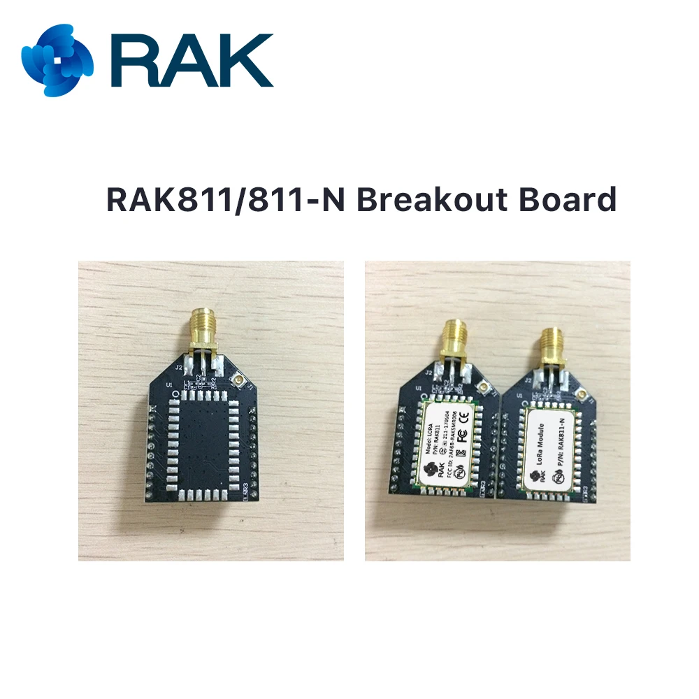 RAK811 низкая мощность Lora Модуль UART к последовательному AT Command модуль беспроводной связи LORAWAN протокол частота 868/915 MHZQ107