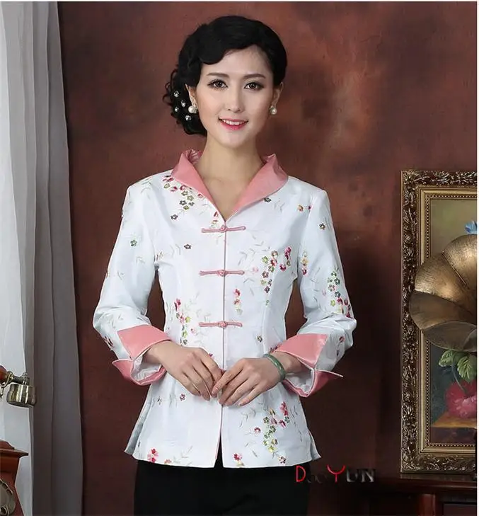 

Free Shipping !2 Color for your choice Wholesale Retail Spring jacket Chinese Women's clothing Jacket Coat Outerwear Tang Suit
