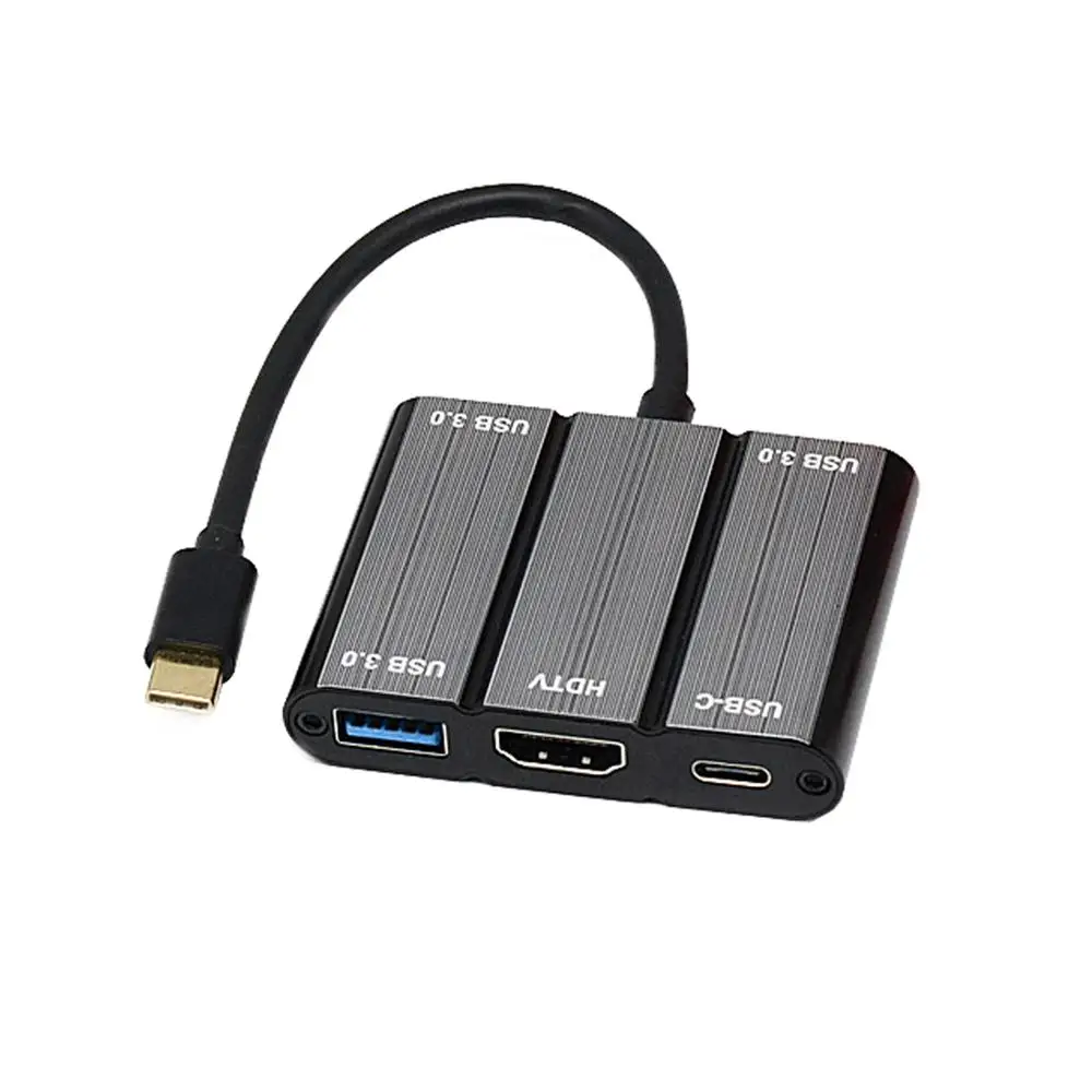 Conversor para Macbook Usb tipo c Adaptador para 4 s8 + Hdmi pd Carregamento Usb-c Pro Chromebook Huawei Mate10 Samsung s8 + Ymy k 3usb 3.0