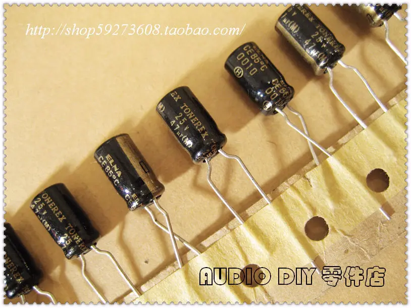 

2018 hot sale 30PCS/50PCS ELNA TONEREX series of electrolytic capacitors for 47uF/25V audio free shipping