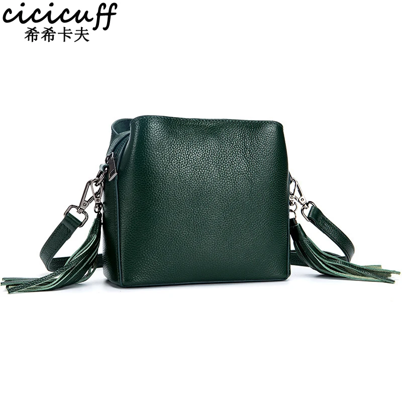 

CICICUFF Women's Natural Leather Messenger Bags 2019 New Casual Genuine Leather Ladies Shoulder Crossbody Bags Female Bag