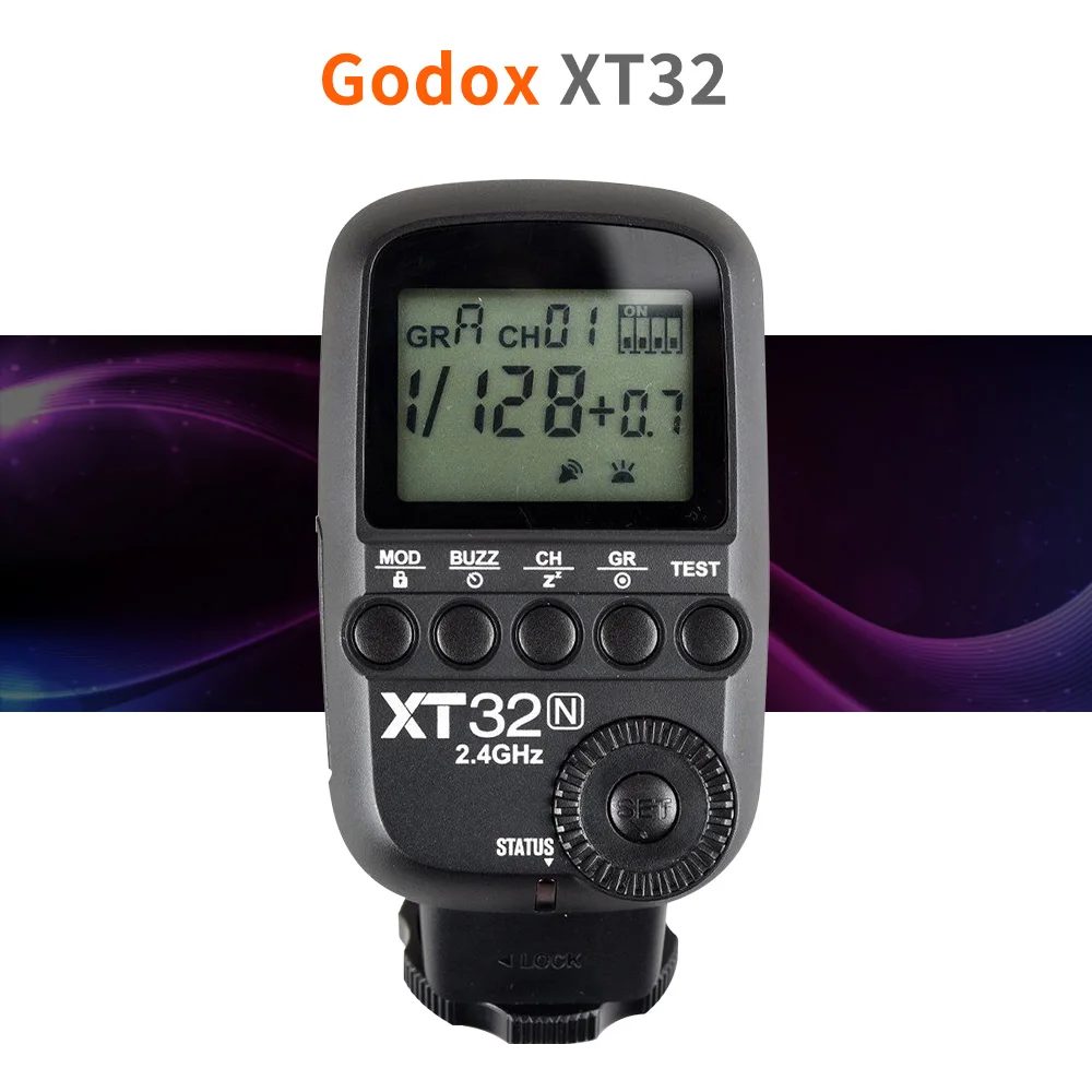 

Godox XT32C XT32N 1/8000s High-speed sync 2.4G Wireless Flash Trigger for Godox X System Flash XTR-16 XTR-16S for DSLR Camera