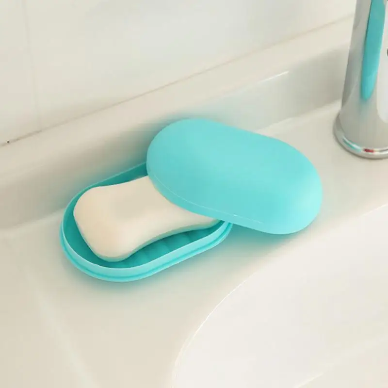 Soap Dish Box Case Holder Container Home Bathroom Shower Travel Camping 3 Colors