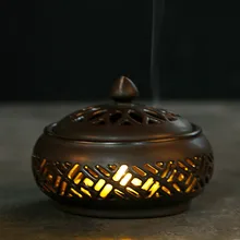 F Керамическая свеча база катушки благовония горелка с Буддой Храма Украшения Шахматная комната Чайный домик настольные украшения Лучшие подарки на Рождество