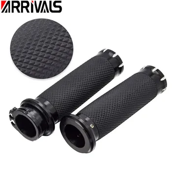 

New Rubber Motorcycle Handlebar Hand Grip 1'' 25mm Handle bar Grips For Harley Sportster 883 1200 Touring Dyna Softail Custom