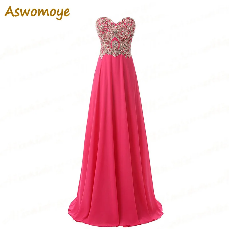 

ALIMIDA robe de soiree Long Corset Evening Dresses 2017 Sweetheart Chiffon Wedding Party Gowns Appliques Sequins Prom Dresses
