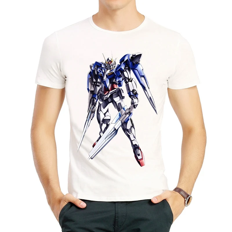 Anime GUNDAM T Shirt Fashion White Color Short Sleeve Anime GUNDAM Seed