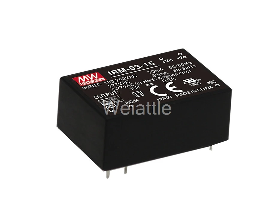 Бренд MEAN WELL представляет оригинальный IRM-03-5 5V 600mA meanwell IRM-03 3W монтируемый на