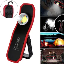 USB Перезаряжаемый 3 Вт COB светодиодный рабочий свет лампа вспышка светильник фонарь с крючком