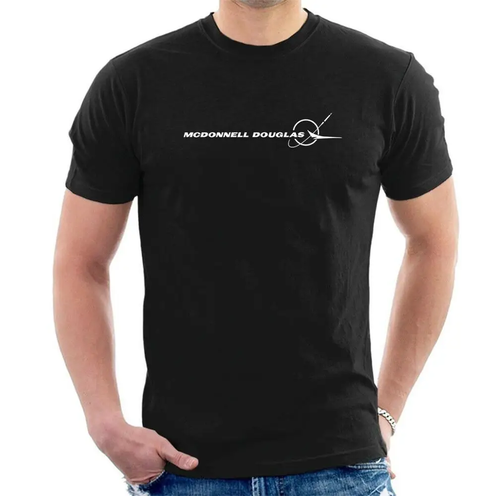 

Mcdonnell Douglas T-Shirt Inspired Aviation Jets 2019 Designs Men's Fashion Short Sleeve Cheap Summer Slim Political T Shirts
