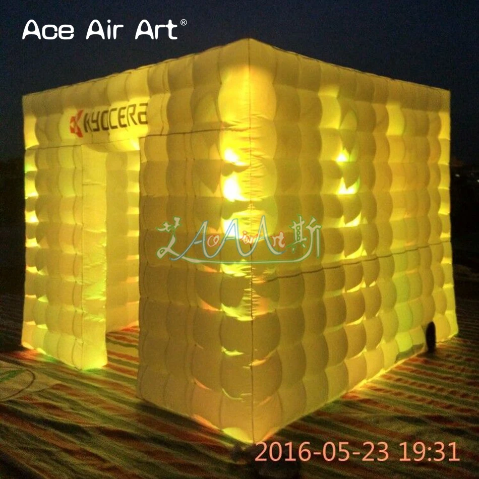 

Amasing bright inflatable digital photo booth studio,photo shell tent,event party cube kiosk for Japan