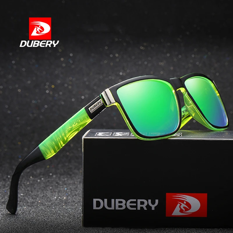 DUBERY Polarized Sunglasses Brand Design Men Driver Shades Male Vintage Sun Glasses For Men Spuare Mirror Summer UV400 Oculos