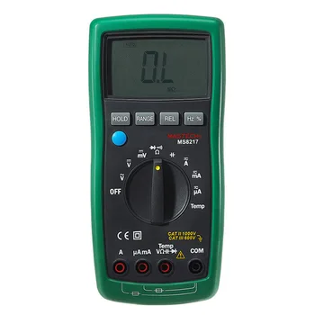 

MASTECH MS8217 True RMS Digital Multimeter Meter AC/DC Voltage Current Resistance Capacitance Tester & Temperature Measurement