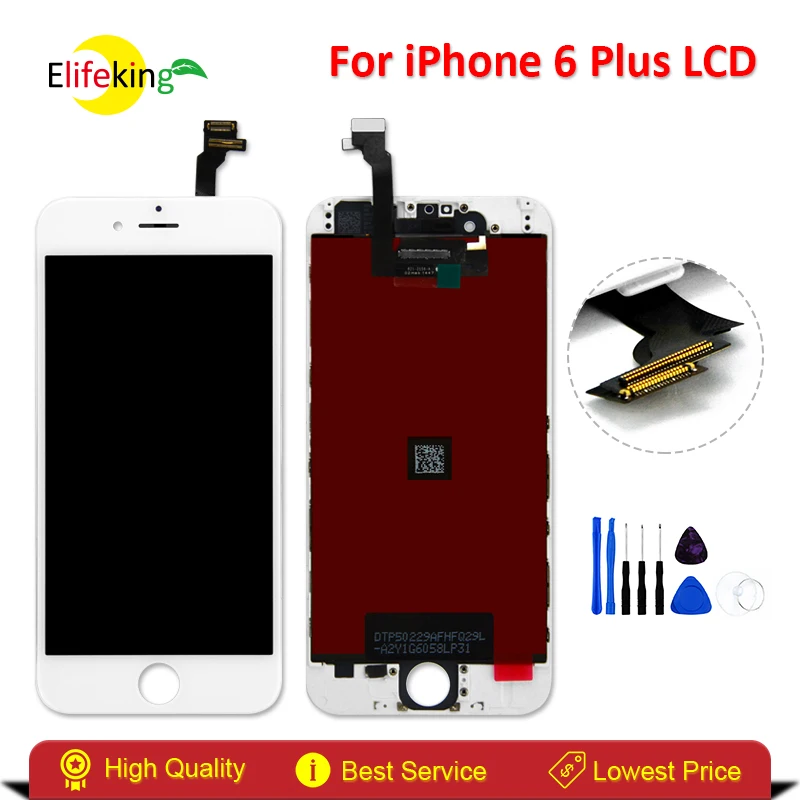 imágenes para Elifeking Buena LCD Para Iphone 6 más 5.5 pulgadas LCD Pantalla LCD Touch Screen Reemplazo Digitalizador Asamblea con Herramientas imágenes para Elifeking Buena LCD Para Iphone 6 más 5.5 pulgadas LCD Pantalla LCD Touch Screen Reemplazo Digitalizador Asamblea con Herramientas