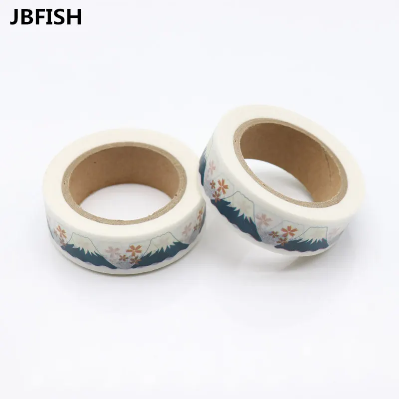 

JBFISH Beautiful Snow Mountain Washi Paper Masking Tapes DIY Scrapbooking Sticker Decorative 8075
