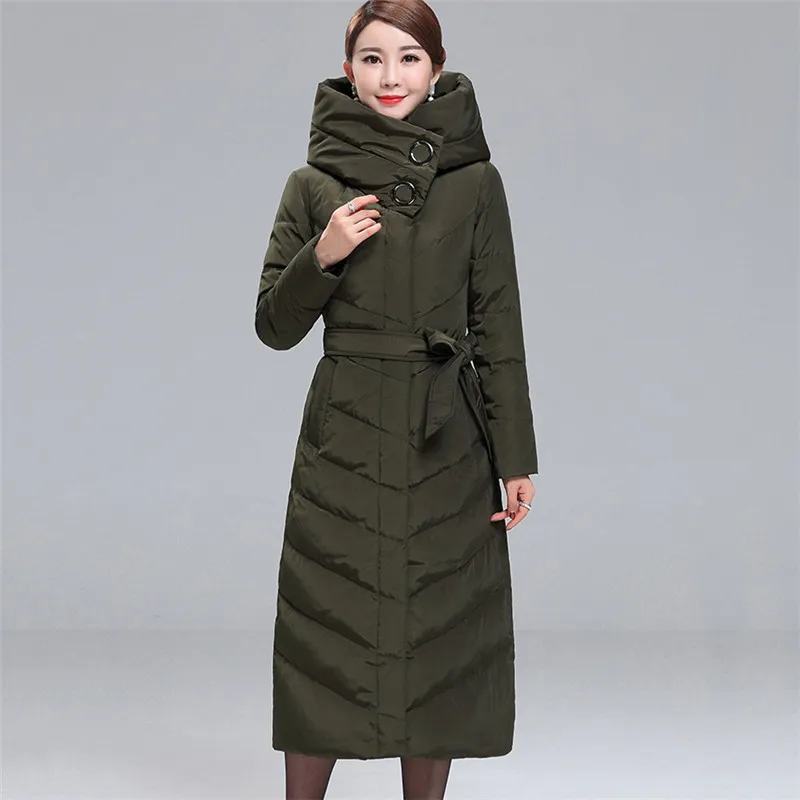 Hot Winter Down Jacket Female Slim Warm parkas 2018 New Fashion Large size Duck Down Jackets Long Women Outerwear Coats NO567 Hot Winter Down Jacket Female Slim Warm parkas 2018 New Fashion Large size Duck Down Jackets Long Women Outerwear Coats NO567