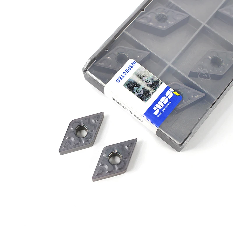 10PCS-Iscar-DNMG150604-TF-IC907-External-Turning-Tools-Carbide-insert-Lathe-cutter-Tool-Tokarnyy-turning-insert