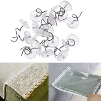 

20PCs Metal Plastic Household Sheets Mattress Holder Sofa Cloth Fixed Buckle Non-slip Fixed Clips Useful Tools 15*10mm