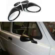 California Classic Door Mirror Side View Smooth Mini Truck Street Rod Slick R+L