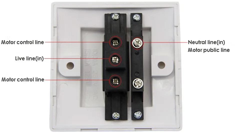 Original Dooya DC59C, Single-channel wall mechanical switch, work with Dooya 4 wire motors KT320S 4575W,DT52S 4575W, KT82TS