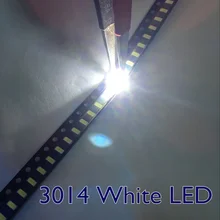200pcs SMD 3014 Светодиодный 0,1 Вт 10-12LM 6000-6500K белый 3014 SMD СВЕТОДИОДНЫЙ бусины XIASONGXIN светильник 3014 диоды для подавления переходных скачков напряжения CW
