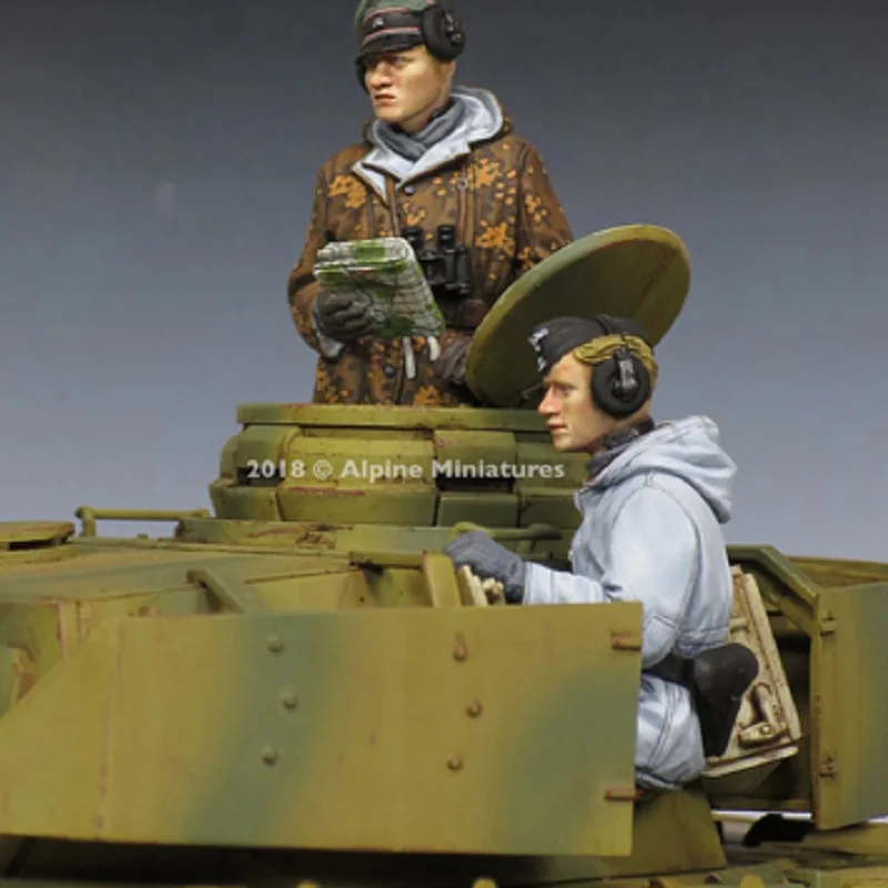 1/35 каучуковая фигурка Солдат модель WSS бронированный персонал с белой модели ручной работы