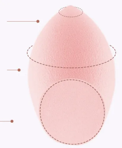 Макияж спонж в форме яйца слоеный косметический микрофибра Spong яйцо основа порошок макияж спонж в форме яйца - Цвет: Pink-QM