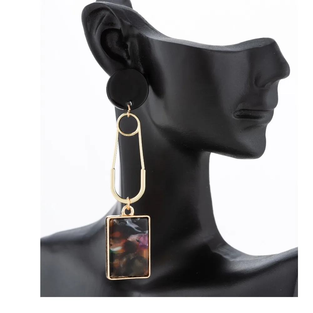 2019 Spring Boho Charm Resin Women Wedding Long Drop Earrings | Украшения и аксессуары