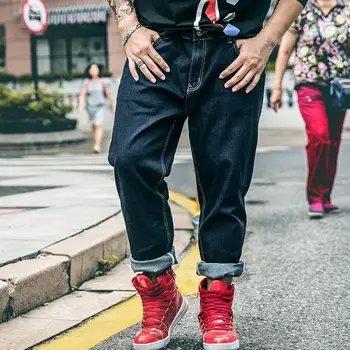 

Men's Classic Jeans Straight Full Length Casual Jeans large size Brand Spring Loose Denim Jeans Man