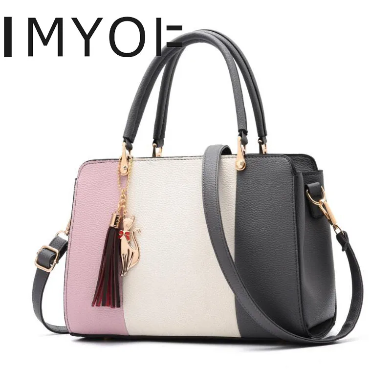 

IMYOK2019 Ladies Hand Bags Korean Style Leather Designer Small/mini Square Cross Body Purses Messenger Shoulder Bags Cluth Bag