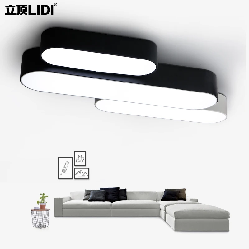 Nordic art living room ceiling strip LED bedroom study lighting modern minimalist personality aisle lighting