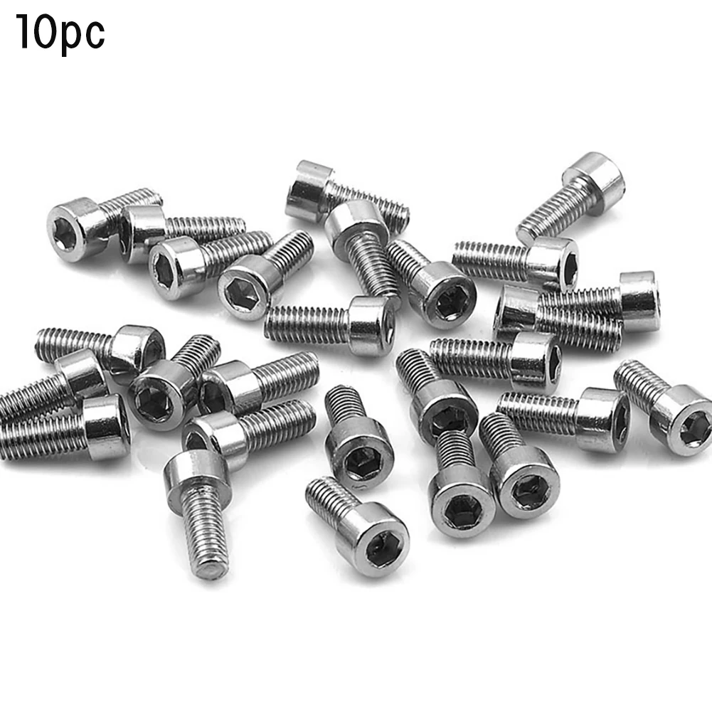 10Pcs/Pack 5X12mm Stainless Steel Hexagon Screws Allen Stigma Bicycle ... - 10Pcs Pack 5X12mm Stainless Steel Hexagon Screws Allen Stigma Bicycle Bolt OutDoor Sports RiDing Bike Bicycle