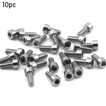 

10Pcs/Pack 5X12mm Stainless Steel Hexagon Screws Allen Stigma Bicycle Bolt Outdoor Sports Riding Bike Bicycle Accessories