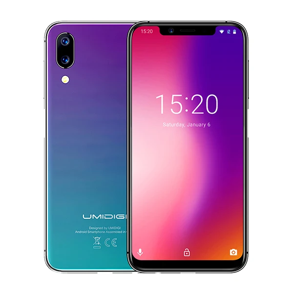 UMIDIGI One 5," Андройд 8,1 мобильный телефон 4 ГБ 32 ГБ P23 восьмиядерный смартфон 12MP+ 5MP двойной 4Г разблокировка лица глобальная версия компактный флагман+сумерки - Цвет: Twilight Color