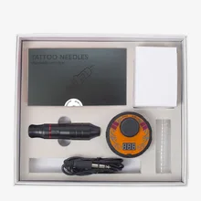 BIOMASER, профессиональный роторный тату-пистолет, ЖК-дисплей, двойное тату-питание, тату-ручка, машинка, набор, ЖК-Мини-электрооборудование, принадлежности