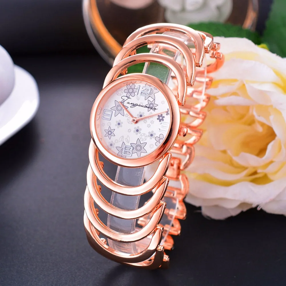 Luxury Brand New Women Watches Bracelet montre femme Elegant Gold