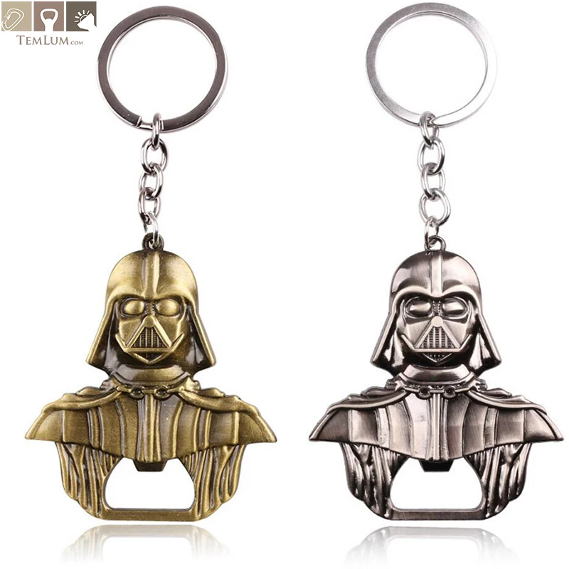 

TEMLUM 1pcs Star Wars Darth Vader Zinc Alloy Beer Bottle Opener Keychain Toy High Quality Openers For Kitchen Tools
