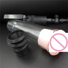 Hot Sex Product For Man Male Masturbation Masturbator Penis Pump Kit Stroker Erection Enhancer Ring ELDJ138
